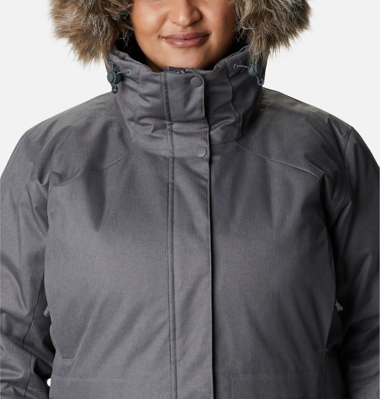 Jachete Parka Columbia Juniper Ridge Omni-Heat Infinity Down Dama Gri Inchis | Plus Size NI9QMAZS0